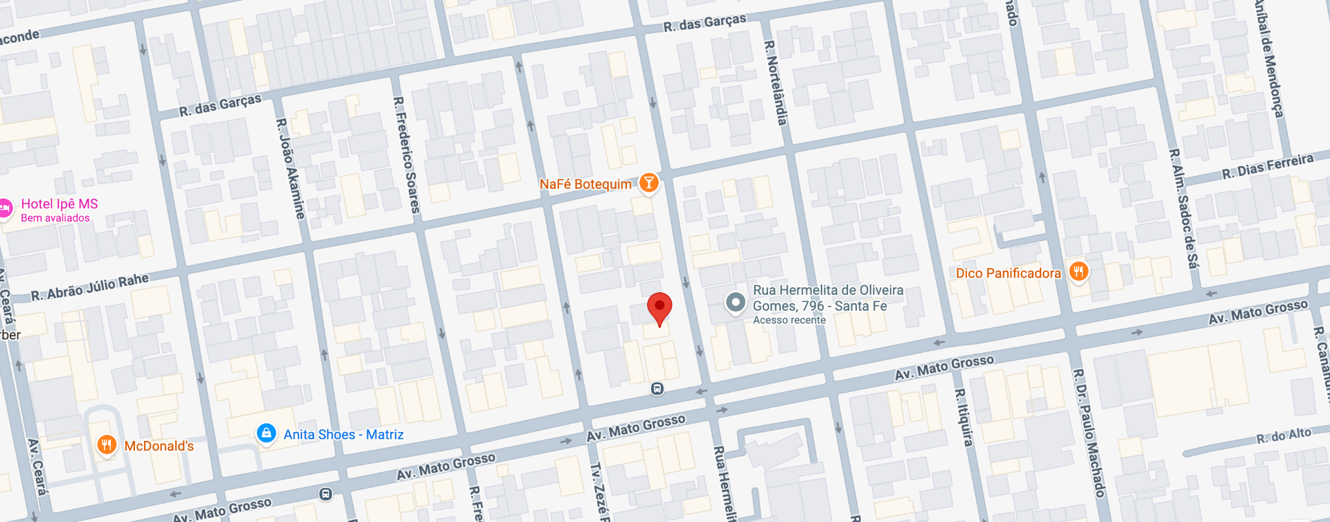 Localização do escritório VIAJEI Passagens no Google Maps